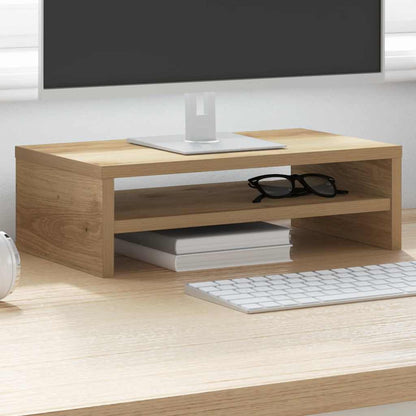 vidaXL Monitor Stand Artisan Oak 42x24x13 cm Engineered Wood