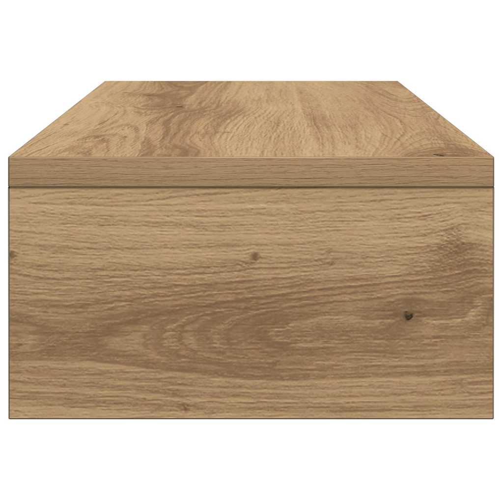 vidaXL Monitor Stand Artisan Oak 42x24x13 cm Engineered Wood