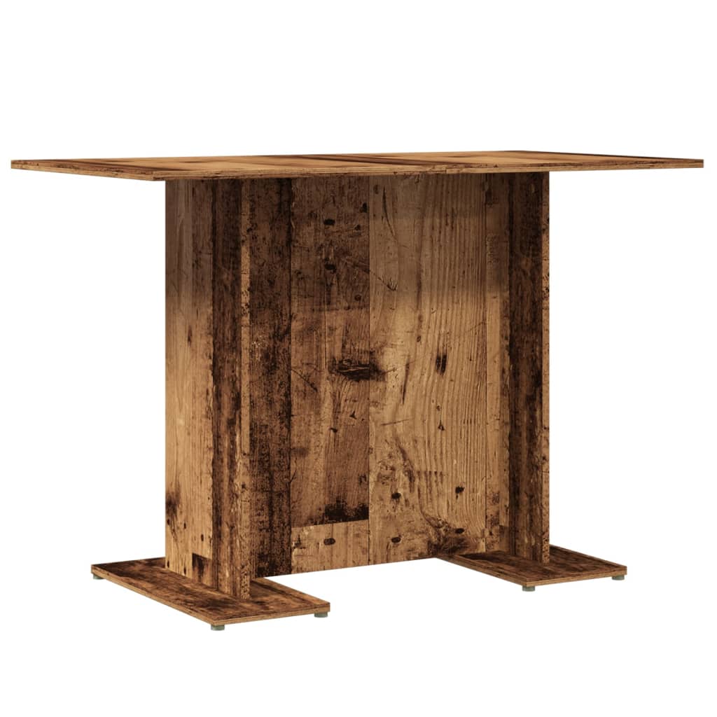 vidaXL Dining Table Old Wood 110x60x75 cm Engineered Wood