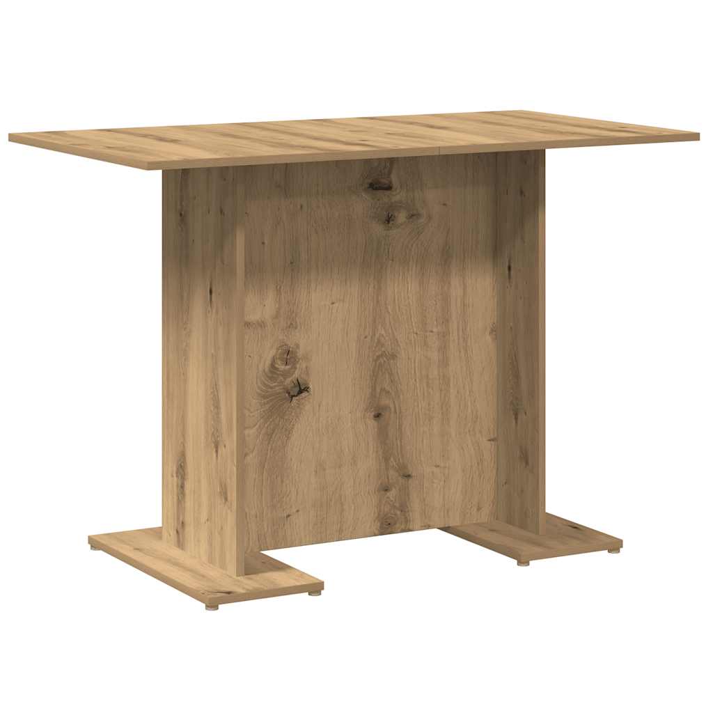 vidaXL Dining Table Artisan Oak 110x60x75 cm Engineered Wood