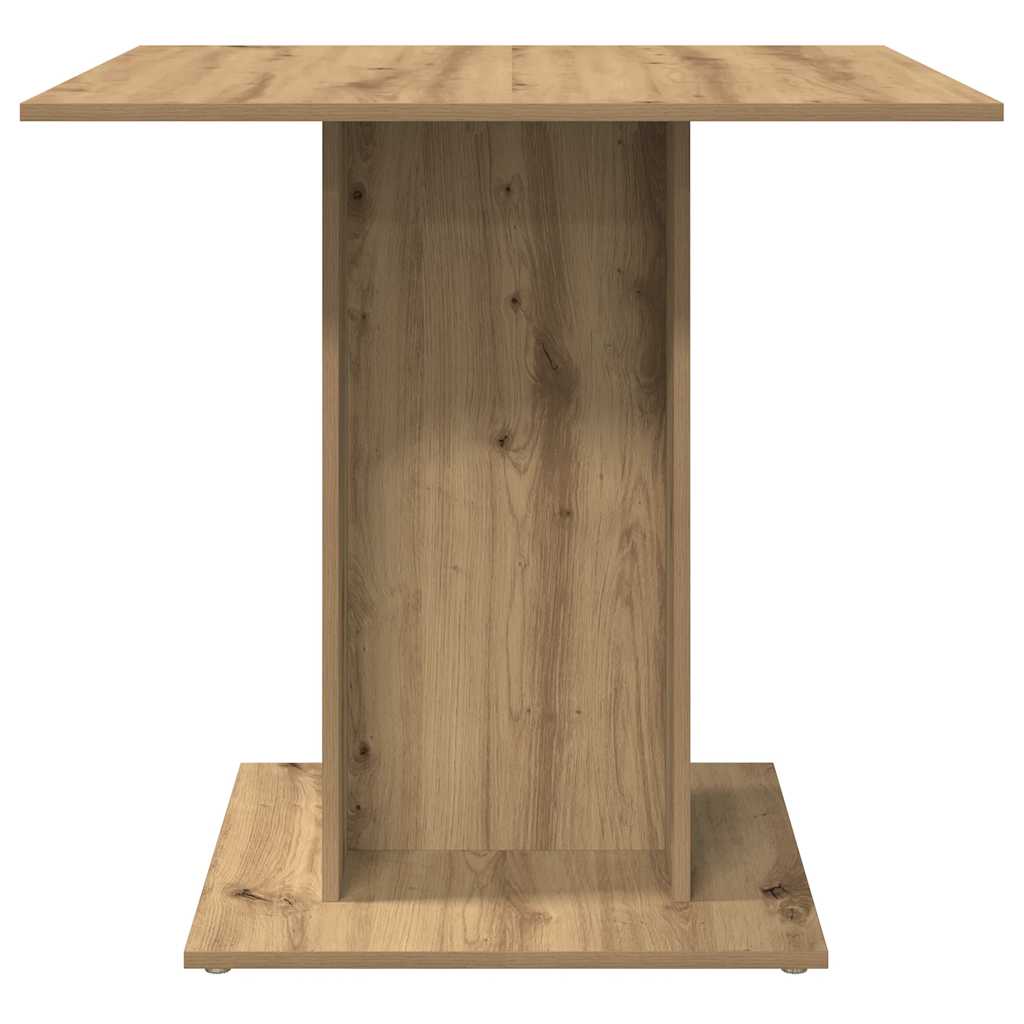vidaXL Dining Table Artisan Oak 80x80x75 cm Engineered Wood