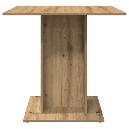 vidaXL Dining Table Artisan Oak 80x80x75 cm Engineered Wood