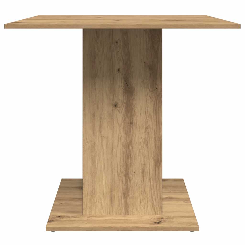 vidaXL Dining Table Artisan Oak 80x80x75 cm Engineered Wood