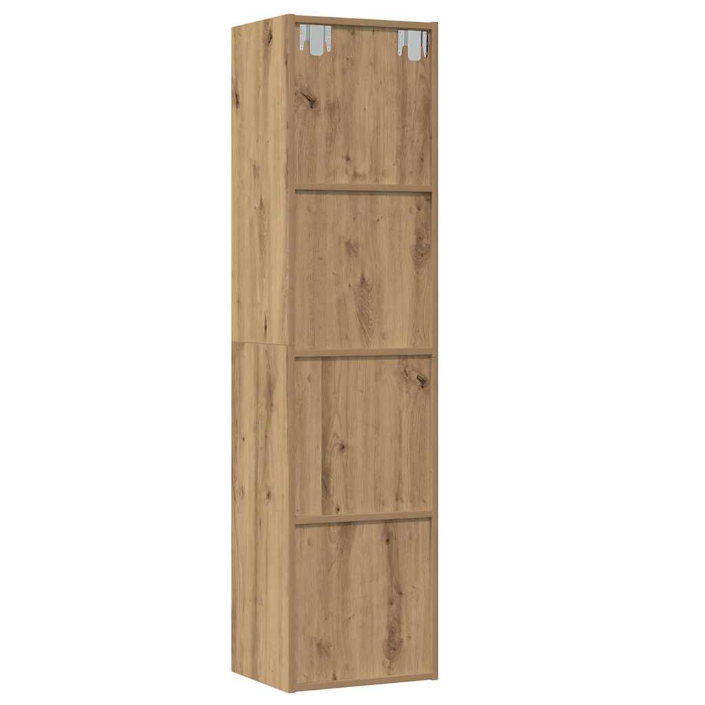 vidaXL Book Cabinet/TV Cabinet Old Wood 36x30x143cm Engineered Wood