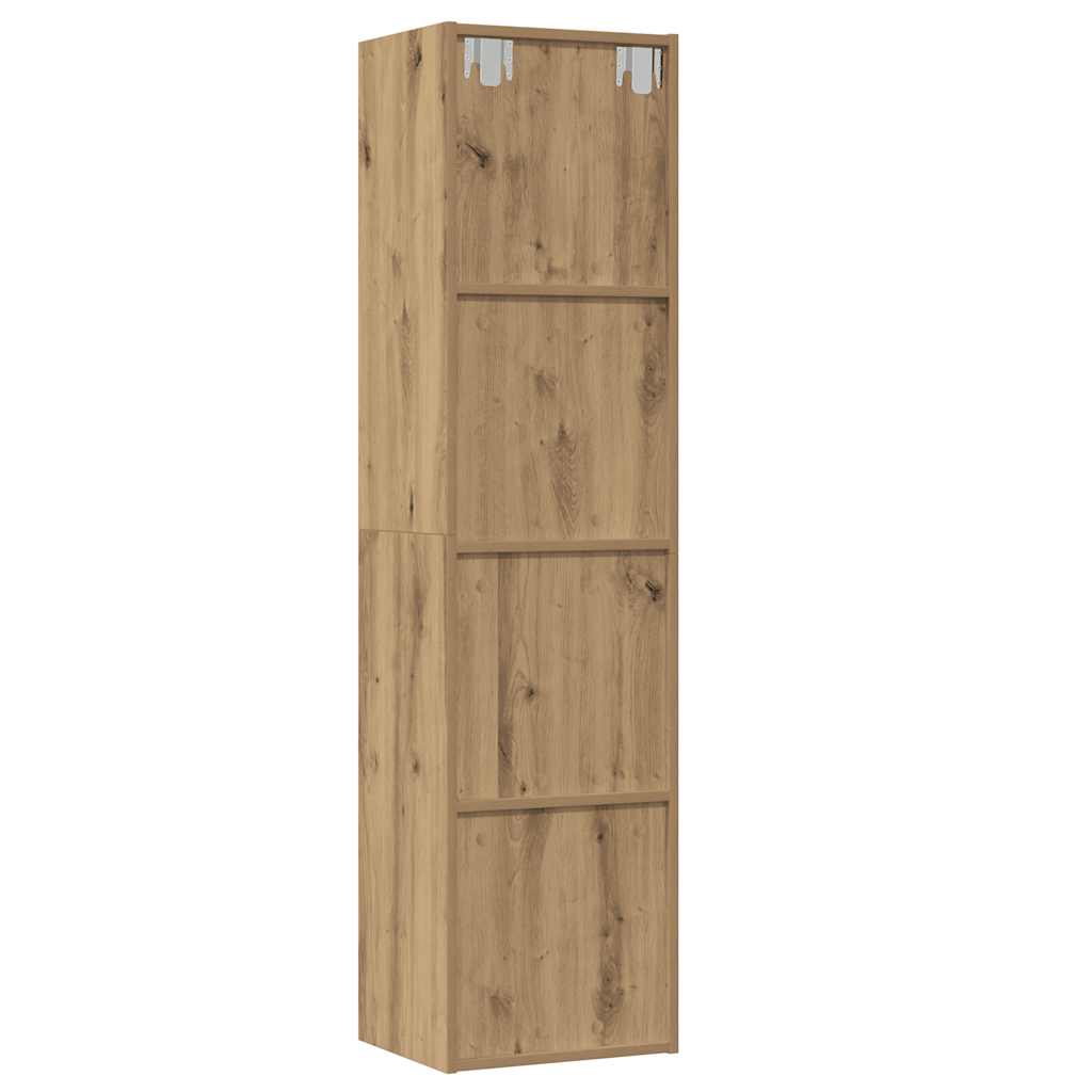 vidaXL Book Cabinet/TV Cabinet Artisan Oak 36x30x143cm Engineered Wood