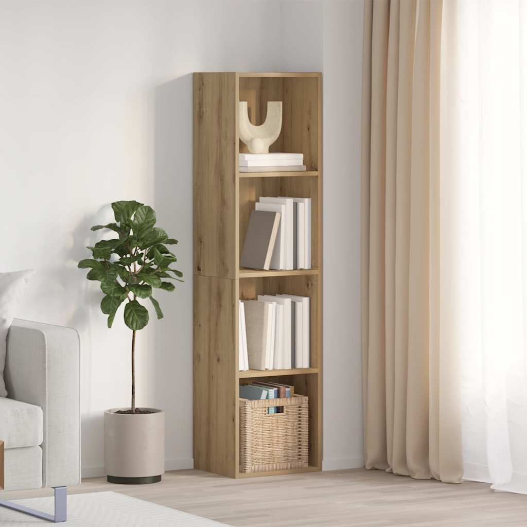 vidaXL Book Cabinet/TV Cabinet Artisan Oak 36x30x143cm Engineered Wood