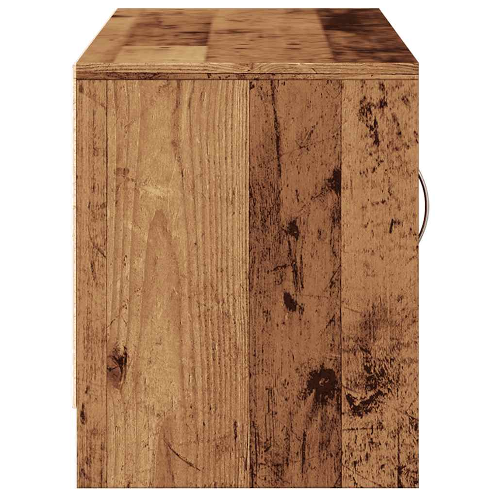 vidaXL TV Cabinet Old Wood 102x30x37.5 cm Engineered Wood