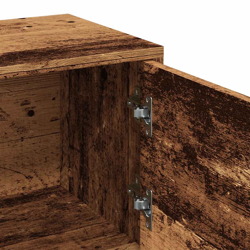 vidaXL TV Cabinet Old Wood 102x30x37.5 cm Engineered Wood