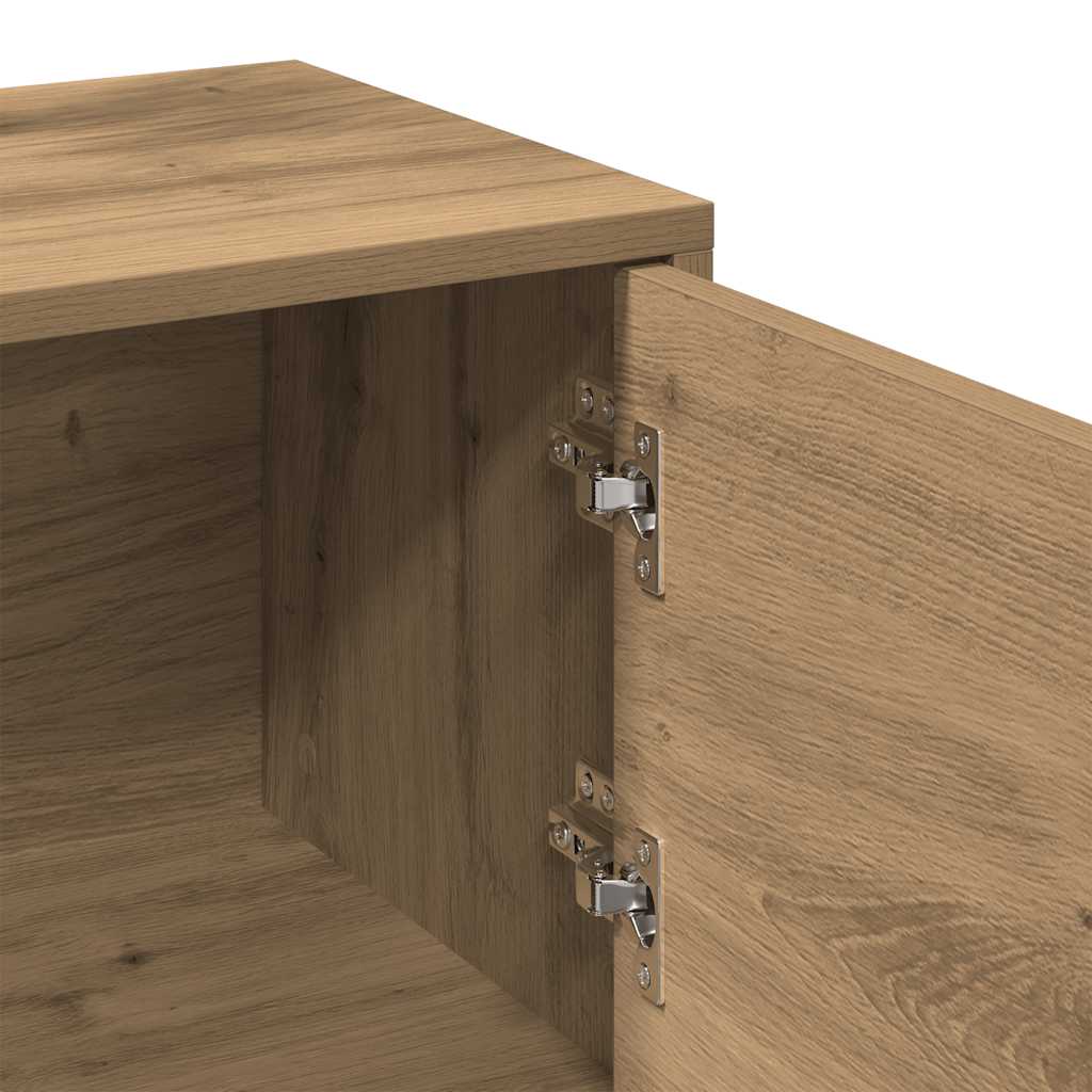 vidaXL TV Cabinet Artisan Oak 102x30x37.5 cm Engineered Wood