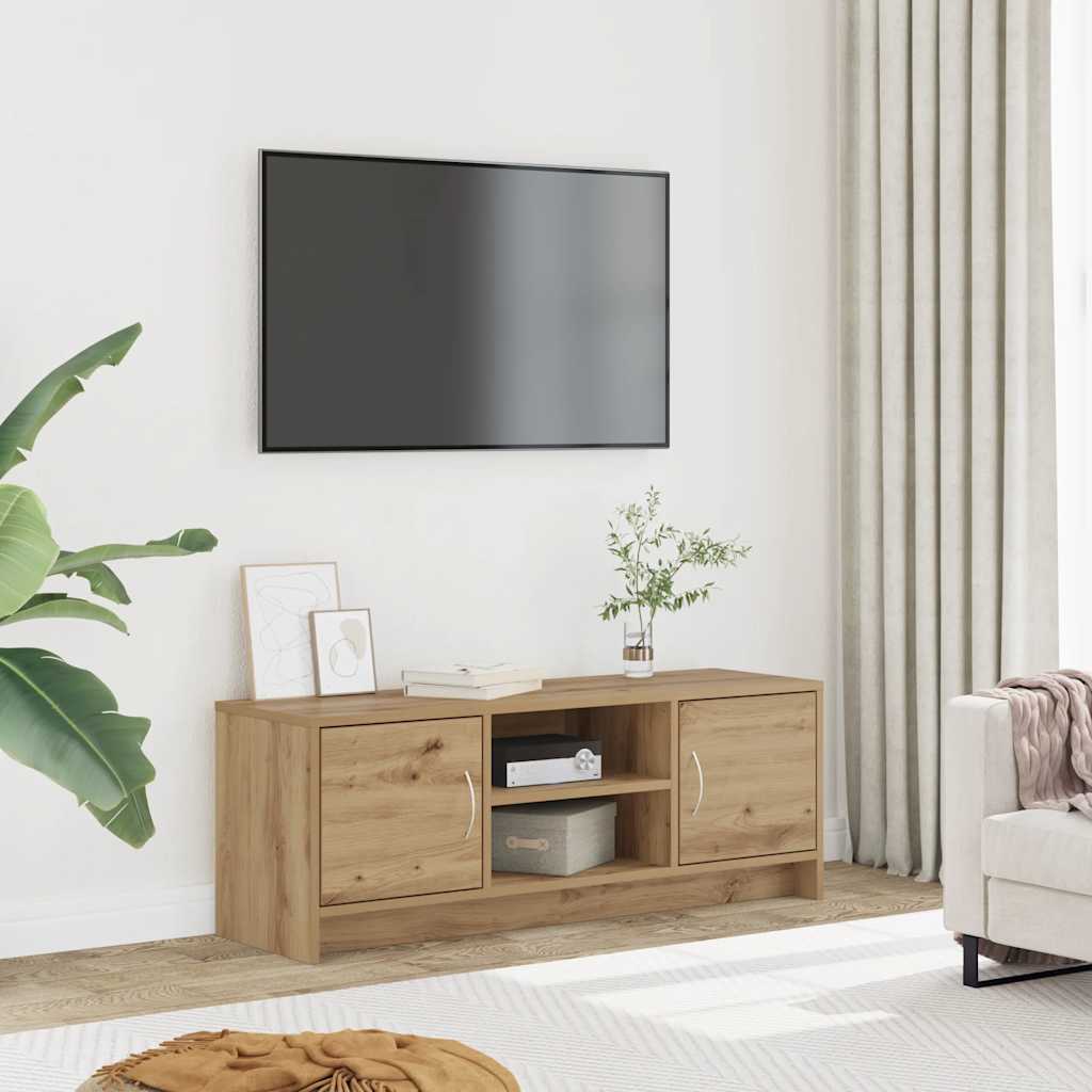 vidaXL TV Cabinet Artisan Oak 102x30x37.5 cm Engineered Wood