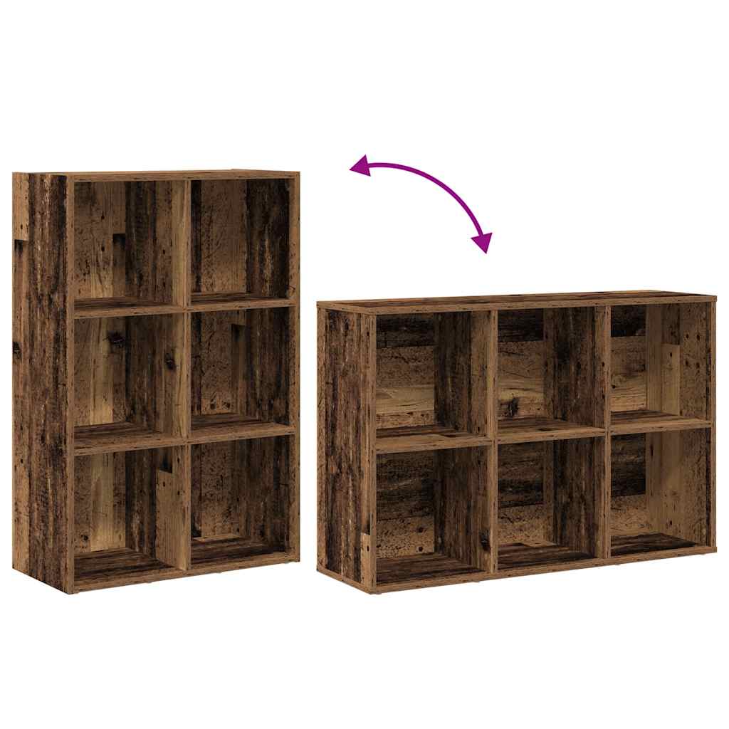 vidaXL Book Cabinet/Sideboard Old Wood 66x30x98 cm Engineered Wood