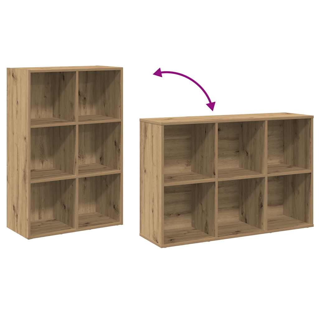 vidaXL Book Cabinet/Sideboard Artisan Oak 66x30x98 cm Engineered Wood