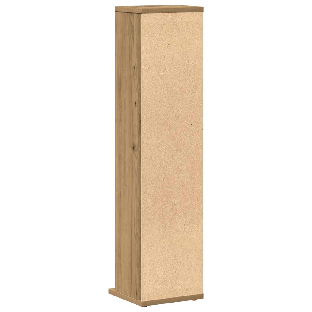 vidaXL CD Cabinet Artisan Oak 21x20x88 cm Engineered Wood