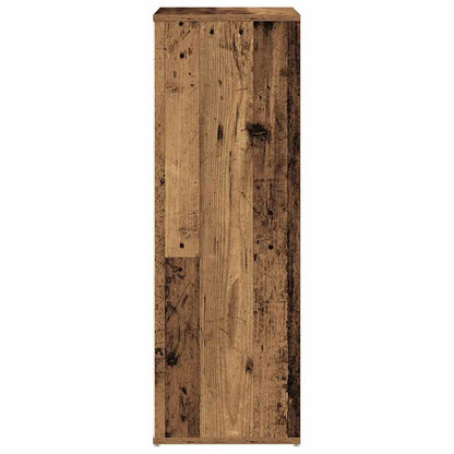 vidaXL Shoe Rack Old Wood 54x34x100.5 cm Engineered Wood
