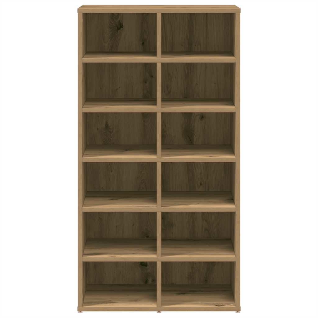 vidaXL Shoe Rack Artisan Oak 54x34x100.5 cm Engineered Wood