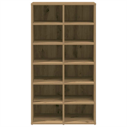 vidaXL Shoe Rack Artisan Oak 54x34x100.5 cm Engineered Wood
