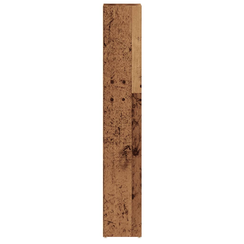 vidaXL CD Cabinets 2 pcs Old Wood 21x16x93.5 cm Engineered Wood