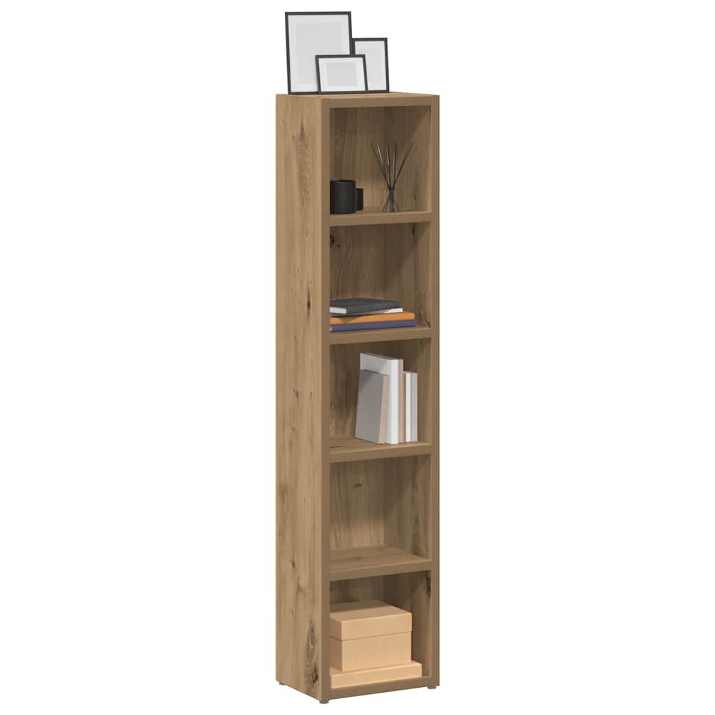 vidaXL CD Cabinets 2 pcs Artisan Oak 21x16x93.5 cm Engineered Wood