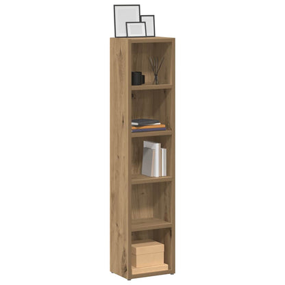 vidaXL CD Cabinets 2 pcs Artisan Oak 21x16x93.5 cm Engineered Wood