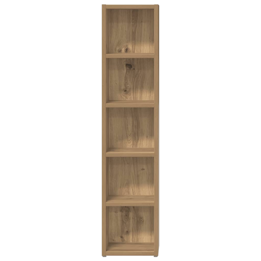 vidaXL CD Cabinets 2 pcs Artisan Oak 21x16x93.5 cm Engineered Wood
