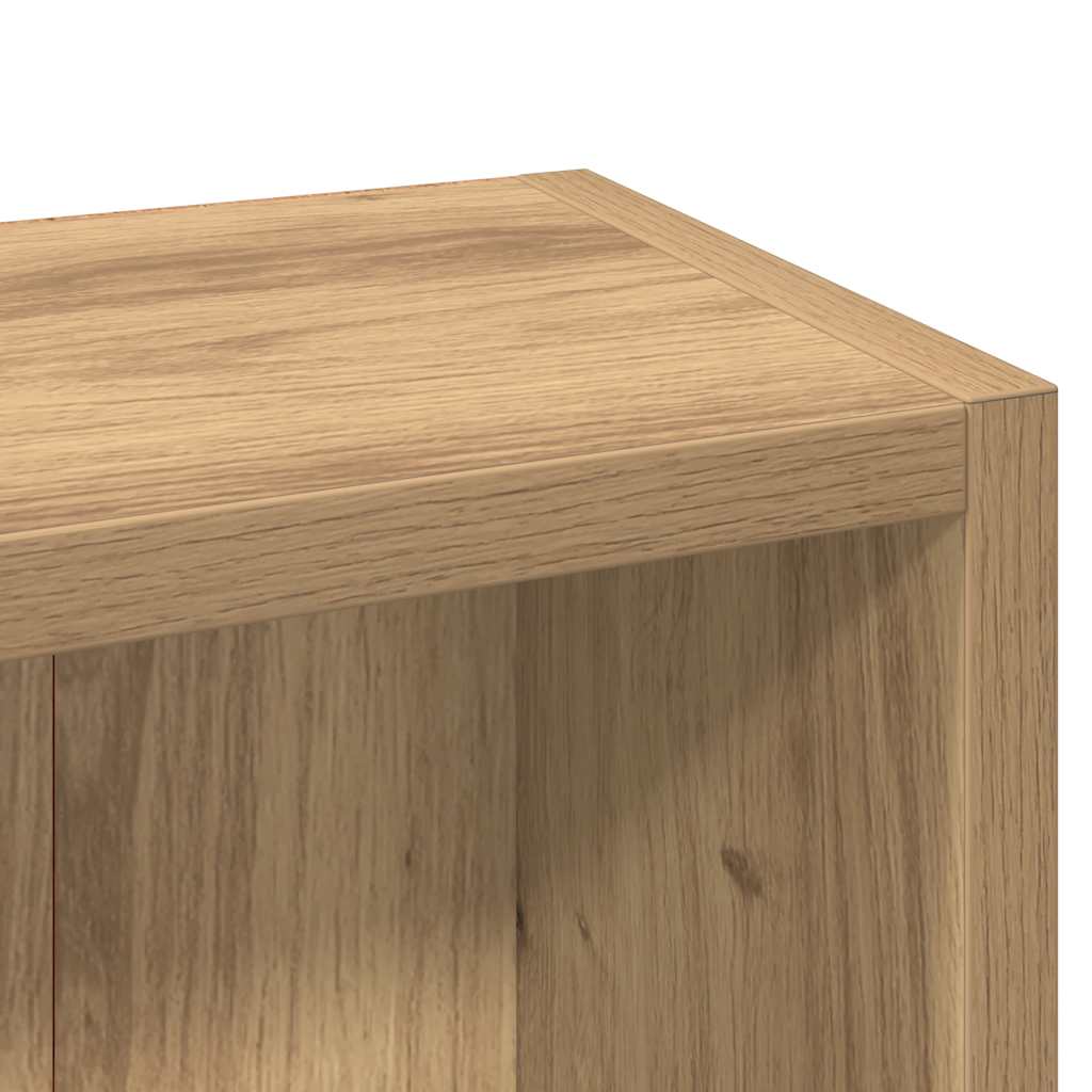 vidaXL CD Cabinets 2 pcs Artisan Oak 21x16x93.5 cm Engineered Wood