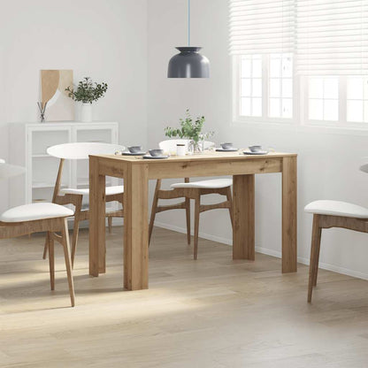 vidaXL Dining Table Artisan Oak 120x60x76 cm Engineered Wood