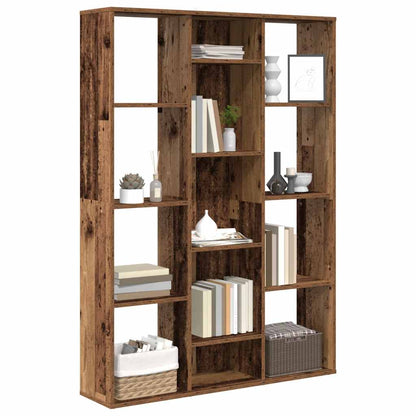 vidaXL Room Divider/Book Cabinet Old Wood 100x24x140cm Engineered Wood