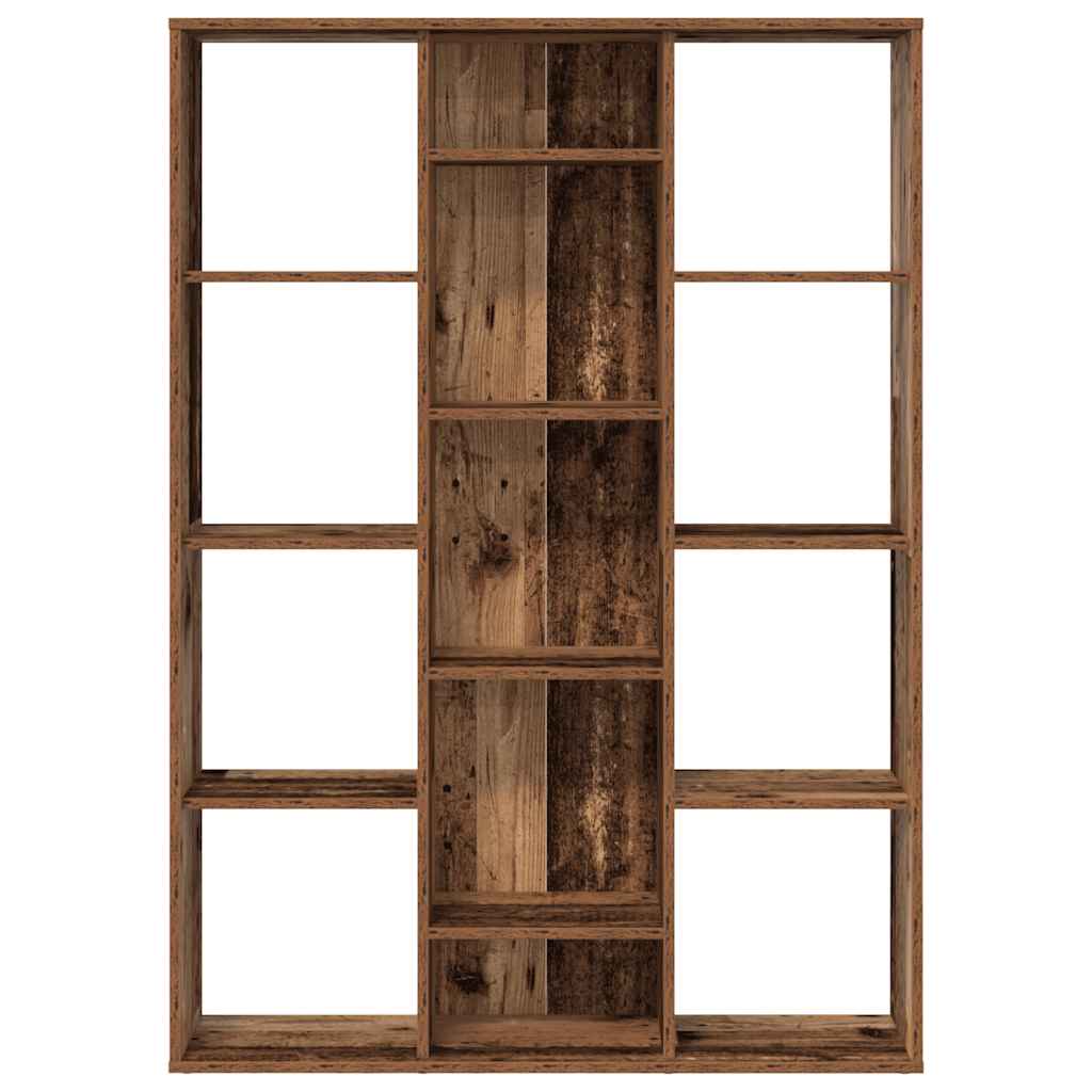 vidaXL Room Divider/Book Cabinet Old Wood 100x24x140 cm Engineered Wood