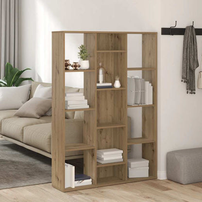 vidaXL Room Divider/Book Cabinet Artisan Oak 100x24x140 cm