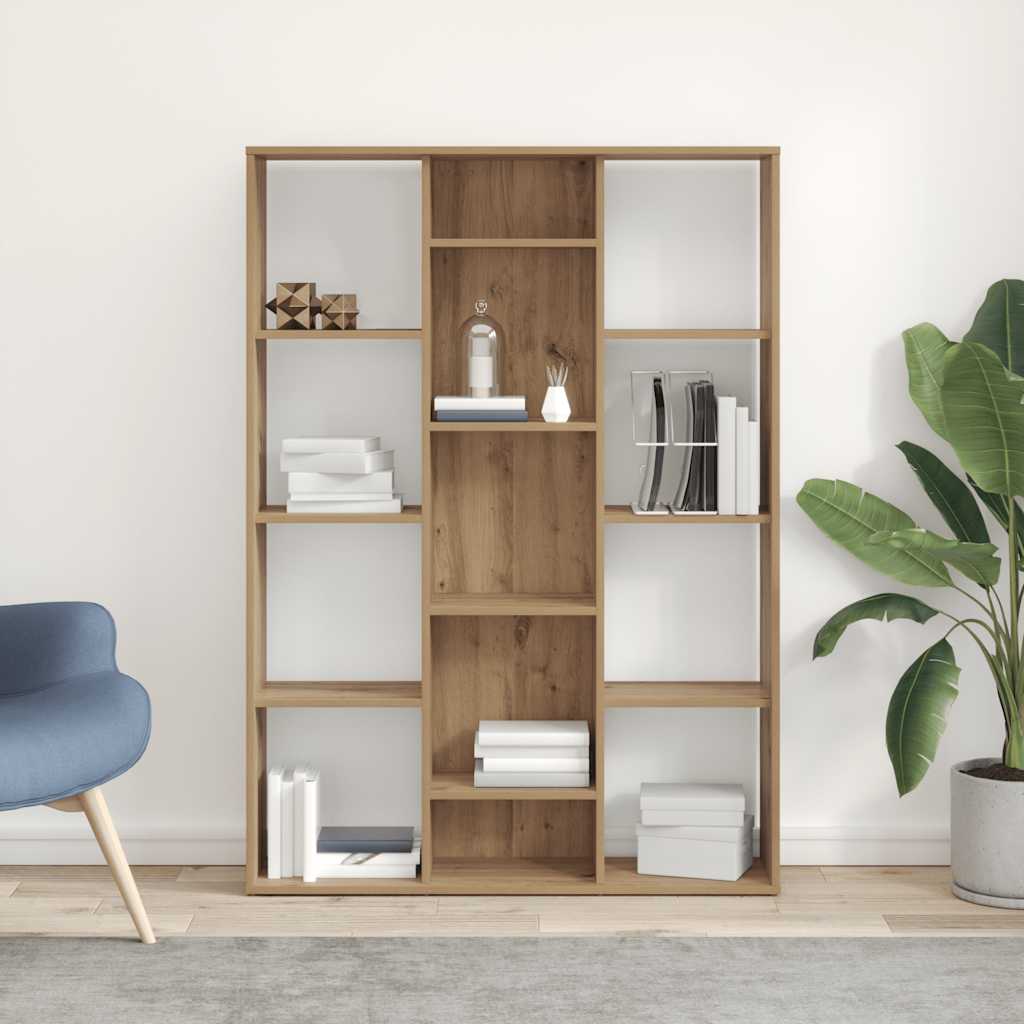 vidaXL Room Divider/Book Cabinet Artisan Oak 100x24x140 cm