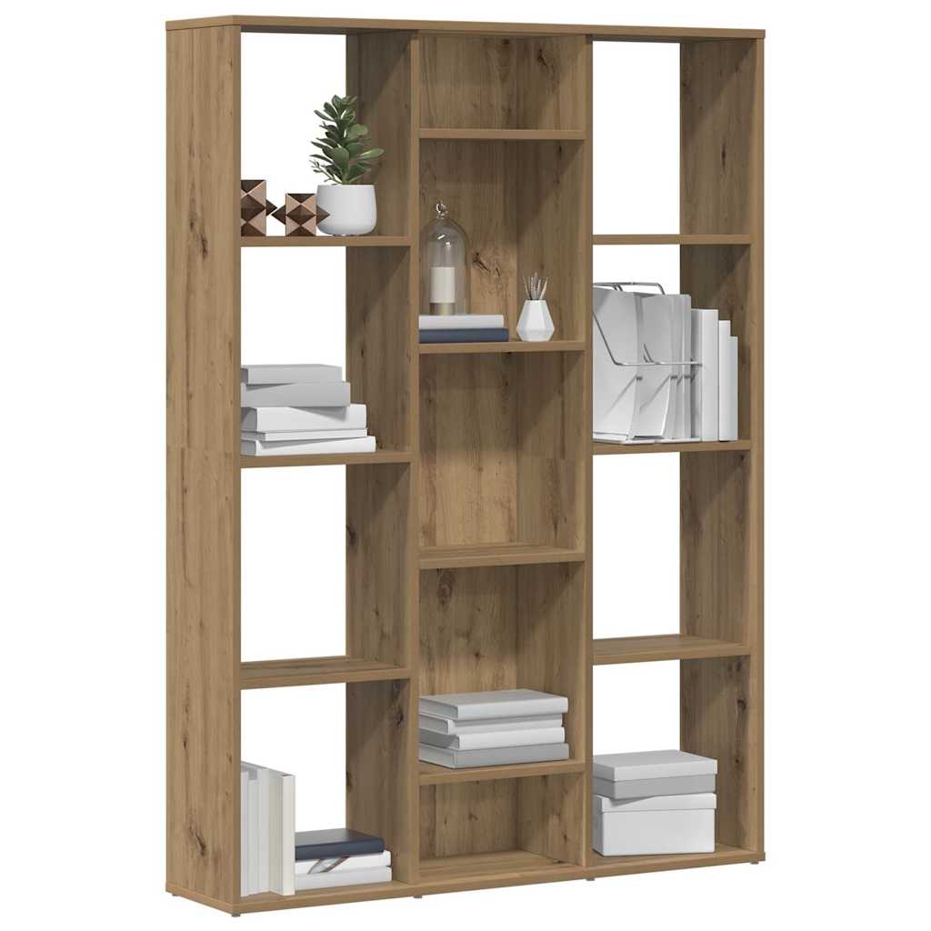 vidaXL Room Divider/Book Cabinet Artisan Oak 100x24x140 cm