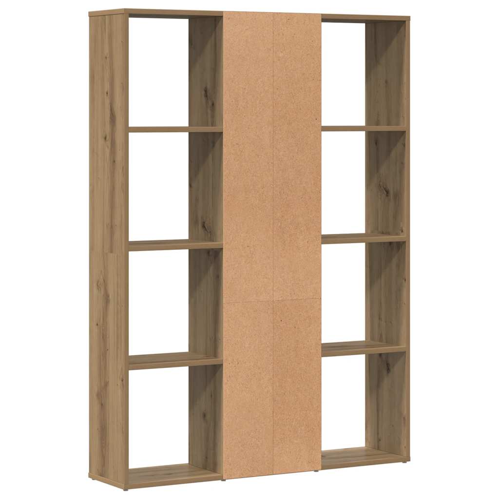 vidaXL Room Divider/Book Cabinet Artisan Oak 100x24x140 cm Engineered Wood