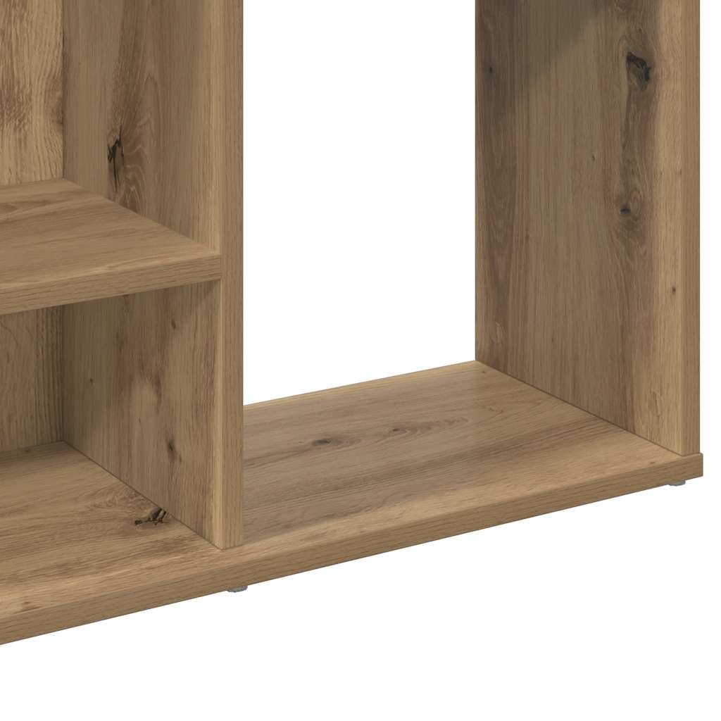vidaXL Room Divider/Book Cabinet Artisan Oak 100x24x140 cm Engineered Wood