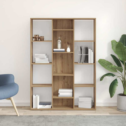 vidaXL Room Divider/Book Cabinet Artisan Oak 100x24x140 cm Engineered Wood