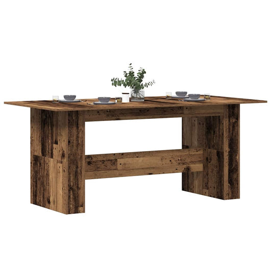 vidaXL Dining Table | Old Wood | Engineered Wood | Large | Dining Table
