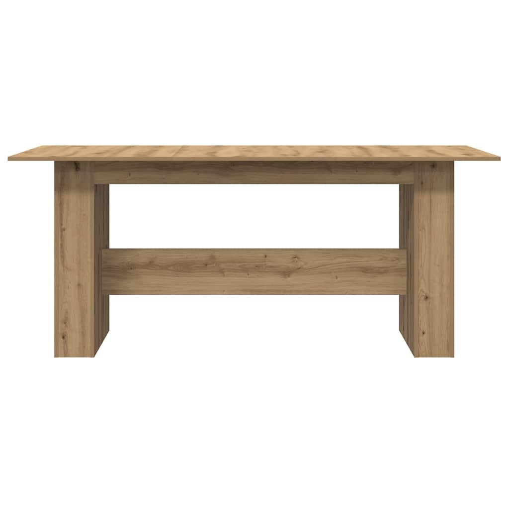vidaXL Dining Table Artisan Oak 180x90x76 cm Engineered Wood
