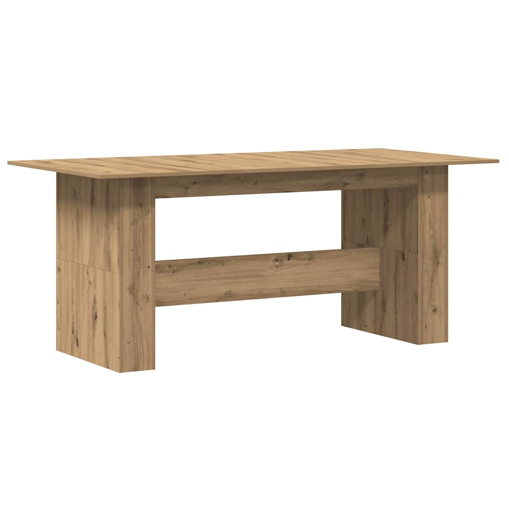 vidaXL Dining Table Artisan Oak 180x90x76 cm Engineered Wood