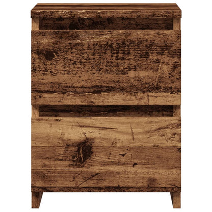 vidaXL Bedside Cabinets 2 pcs Old Wood 30x30x40 cm Engineered Wood