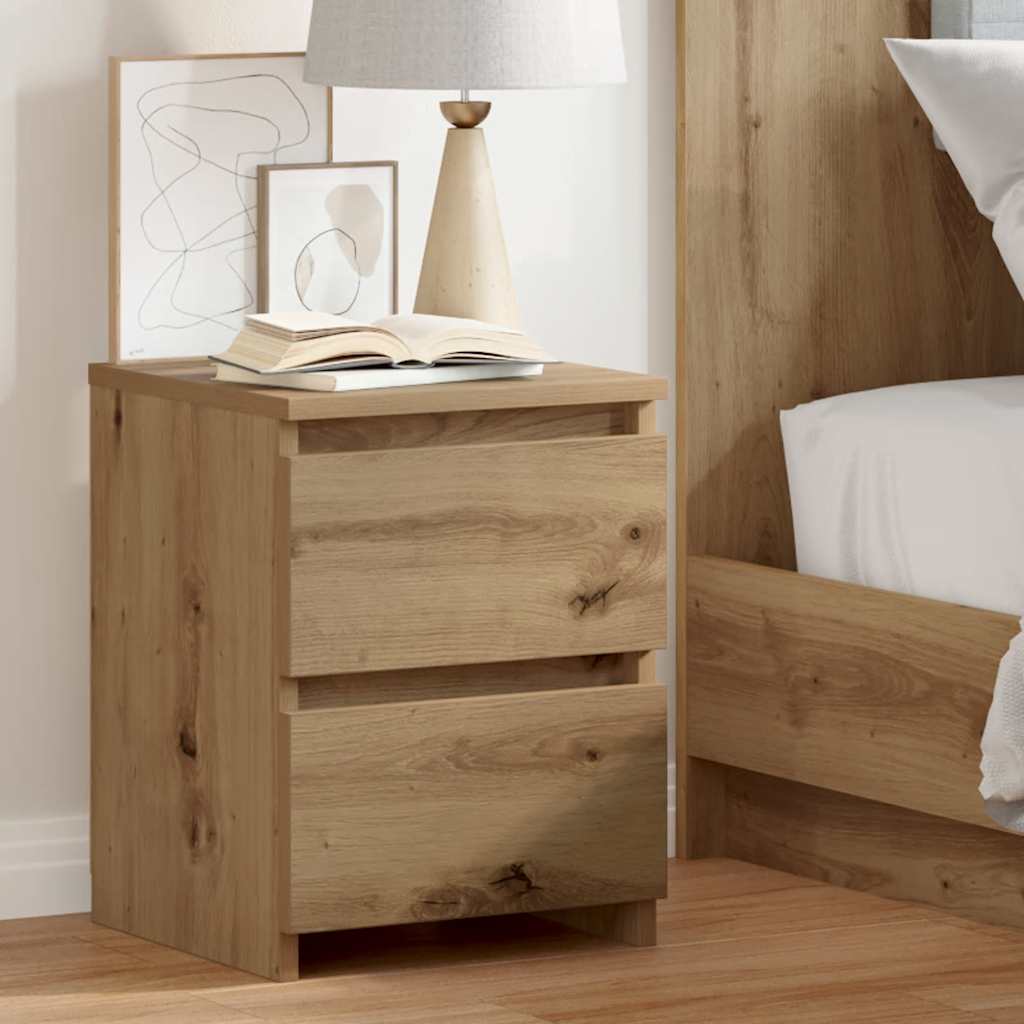 vidaXL Bedside Cabinet Aritisan Oak 30x30x40 cm Engineered Wood