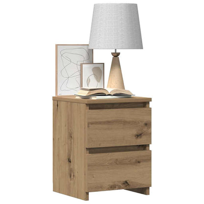 vidaXL Bedside Cabinet Aritisan Oak 30x30x40 cm Engineered Wood