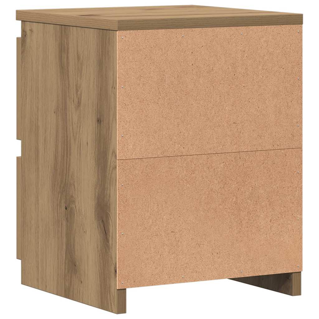 vidaXL Bedside Cabinet Aritisan Oak 30x30x40 cm Engineered Wood