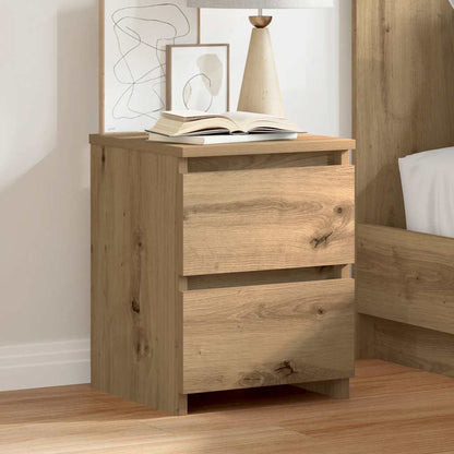vidaXL Bedside Cabinets 2 pcs Artisan Oak 30x30x40 cm Engineered Wood