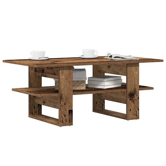 vidaXL Coffee Table Old Wood 102x55x42 cm Engineered Wood