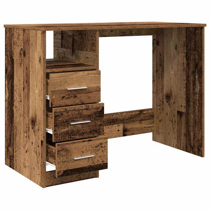vidaXL Desk Old Wood 102x50x76 cm Engineered Wood
