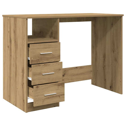vidaXL Desk Artisan Oak 102x50x76 cm Engineered Wood