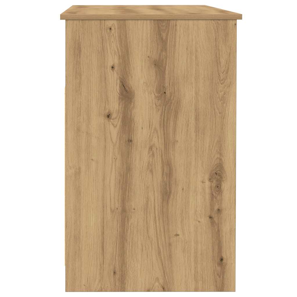 vidaXL Desk Artisan Oak 102x50x76 cm Engineered Wood