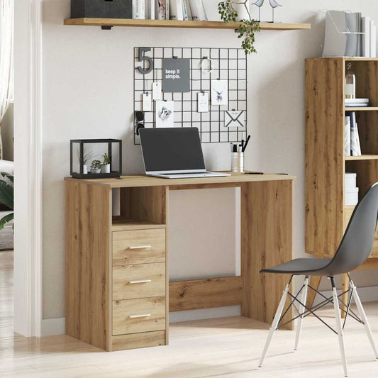 vidaXL Desk Artisan Oak 102x50x76 cm Engineered Wood