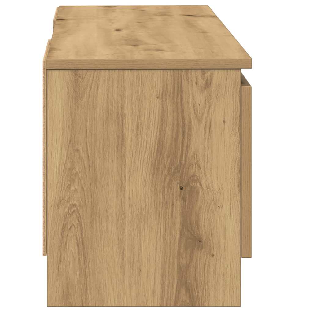 vidaXL TV Cabinet Artisan Oak 102x30x36 cm Engineered Wood