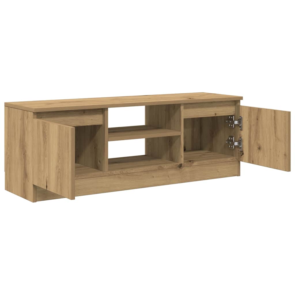 vidaXL TV Cabinet Artisan Oak 102x30x36 cm Engineered Wood