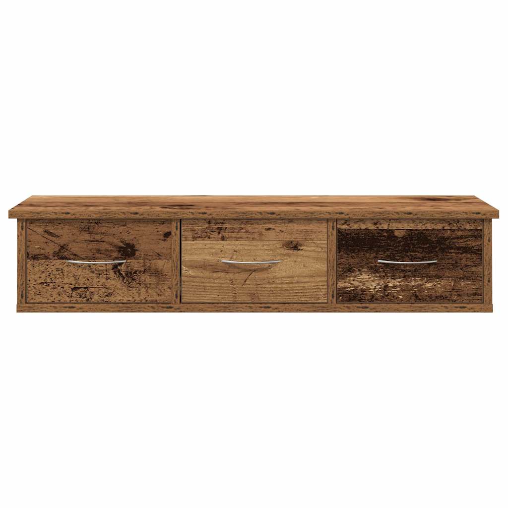 vidaXL Wall Cabinet Old Wood 88x26x18.5 cm Engineered Wood